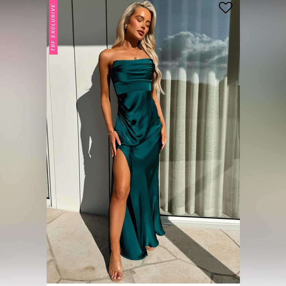 Lola strapless maxi dress